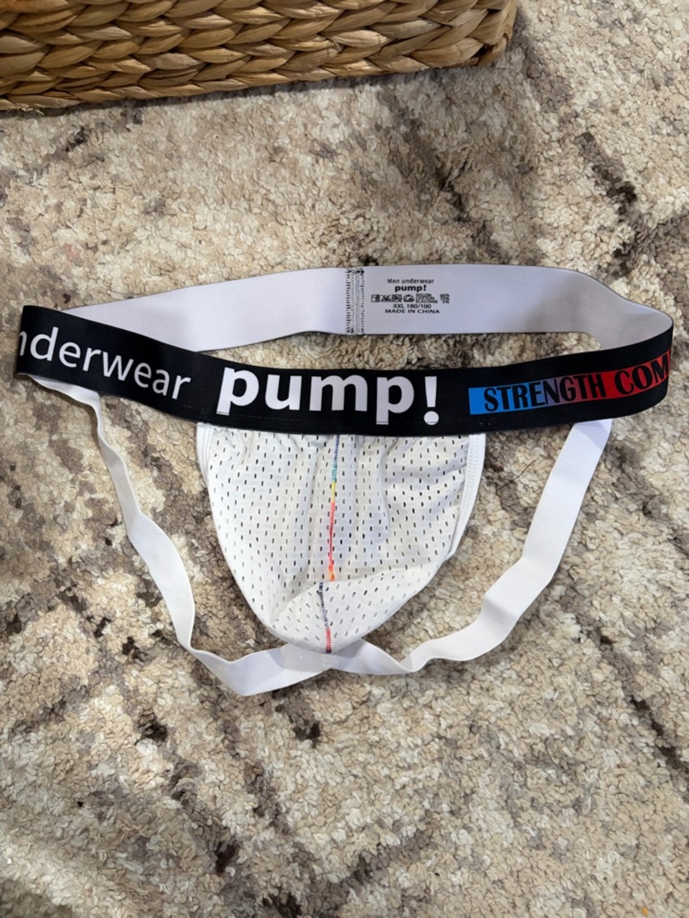 Pump! Pride White Mesh Jockstrap